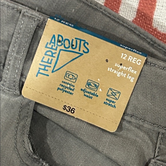 Thereabouts straight leg Jeans size 12, adj waist NWT - Picture 3 of 6